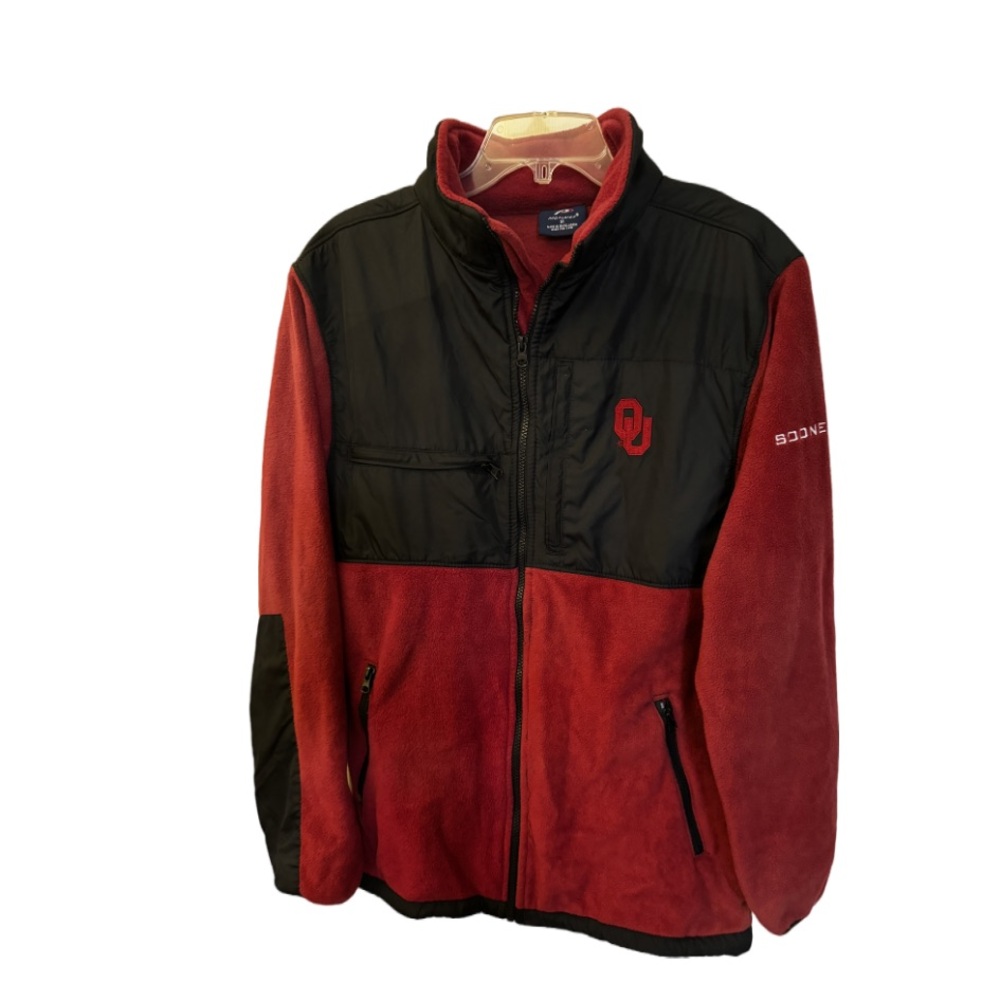 Pro player Oklahoma University Men’s Zip Up Jacket Sz M